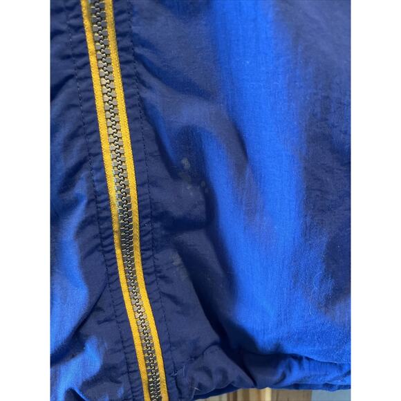 Tonix Blue Warm Up Track Jacket Men’s Size L Vintage Yellow Full Zip Long Sleeve - Picture 5 of 15